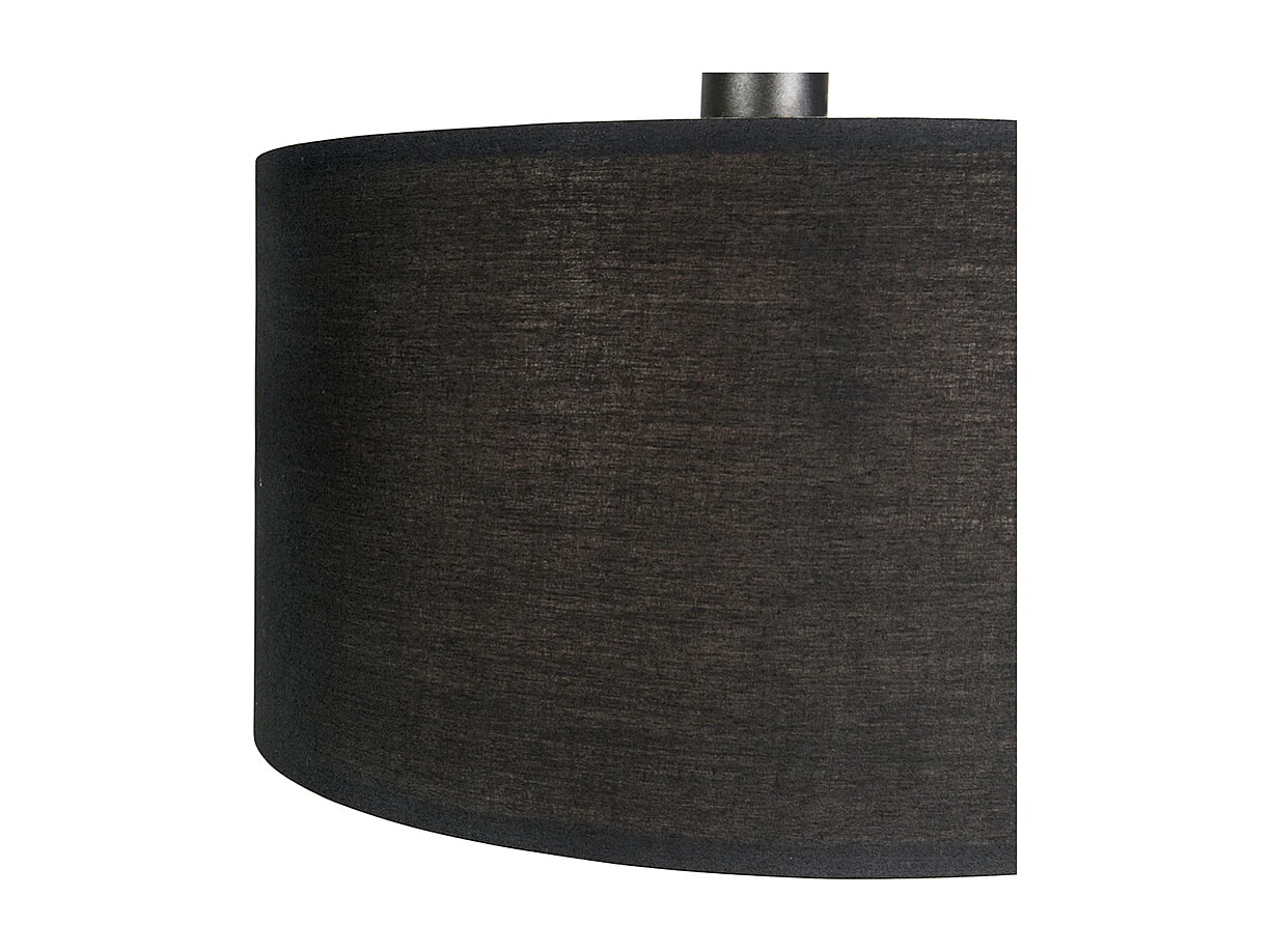 Lampadaire moderne en arche noir avec WiFi G95 - Vinossa