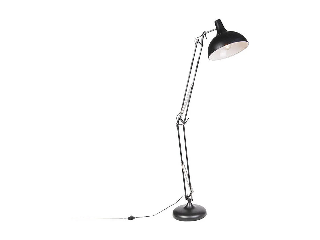 Lampadaire industriel noir réglable - Hobby
