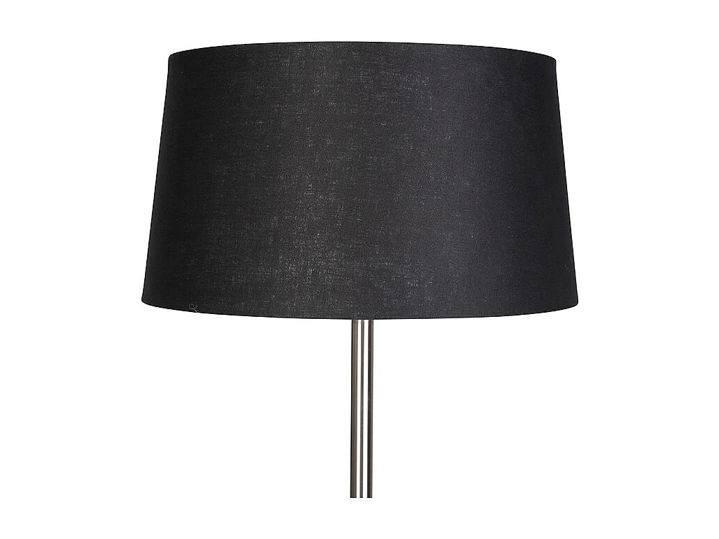Lampadaire moderne en acier avec abat-jour noir 45 cm - Simplo