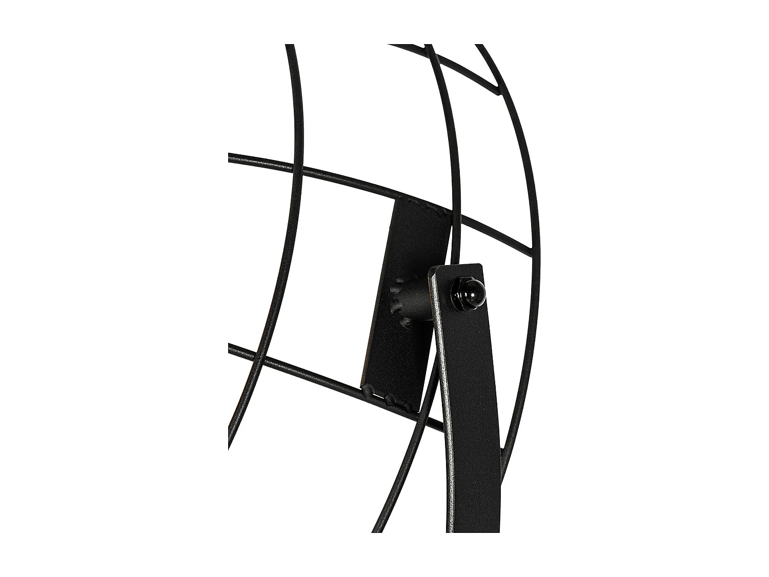 Lampadaire trépied industriel noir 50 cm réglable - Hanze