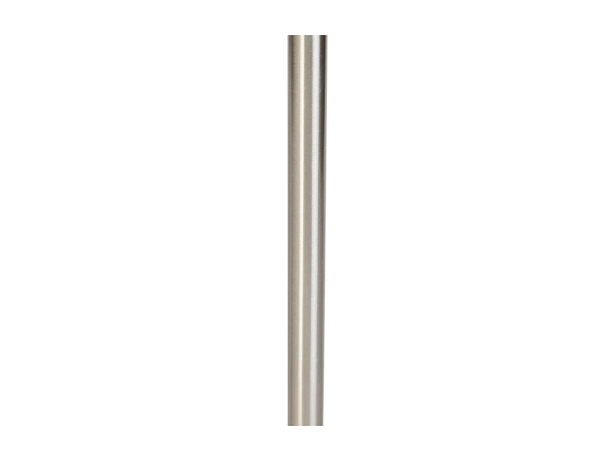Lampadaire moderne en acier avec abat-jour plissé blanc 45 cm - Simplo