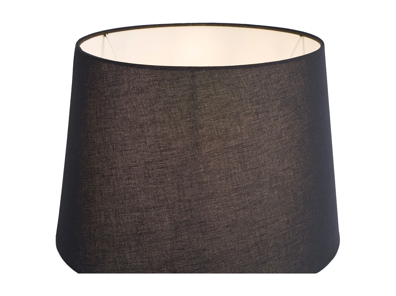 Lampadaire classique noir avec abat-jour noir et liseuse - Retro