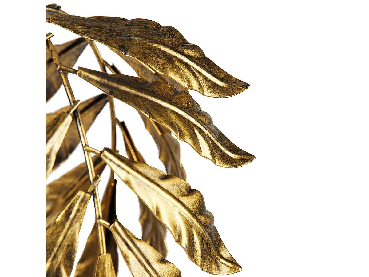 Lampadaire vintage or antique avec abat-jour vert - Linden