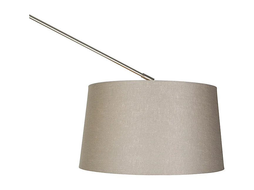 Lampadaire moderne en acier avec abat-jour taupe 45 cm - Editor