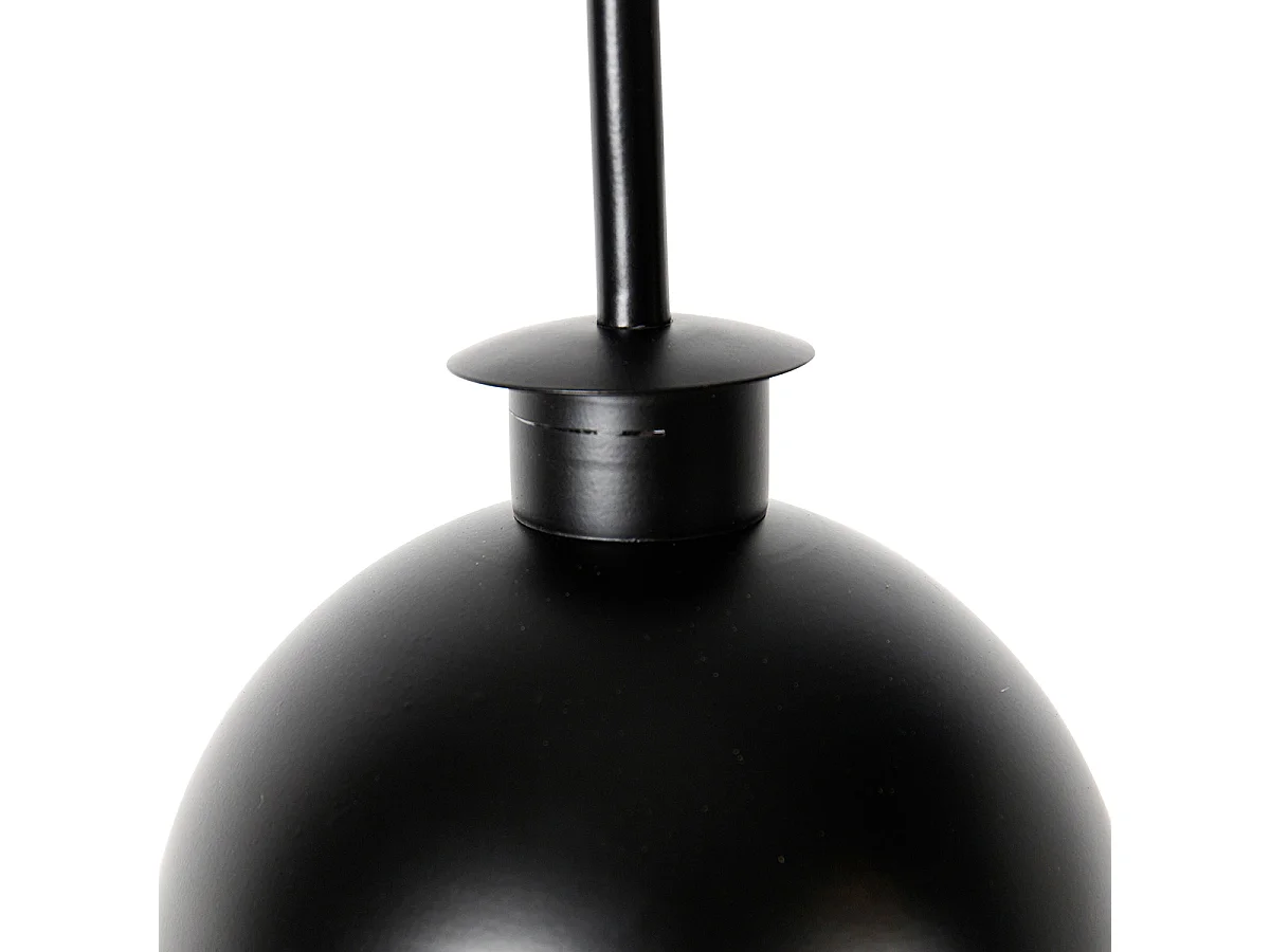 Lampadaire industriel noir avec laiton 2 lumières - Haicha