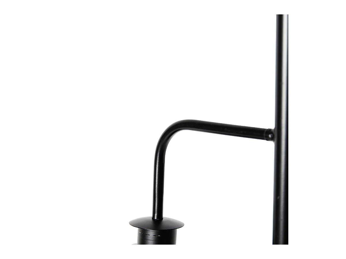 Lampadaire industriel noir avec laiton 2 lumières - Haicha