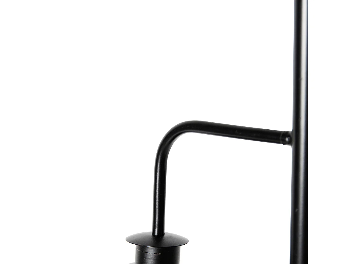 Lampadaire industriel noir avec laiton 2 lumières - Haicha