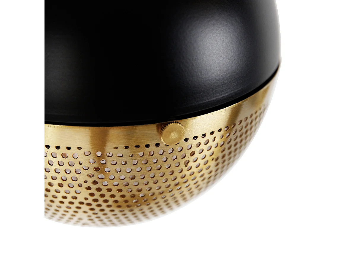 Lampadaire industriel noir avec laiton 2 lumières - Haicha