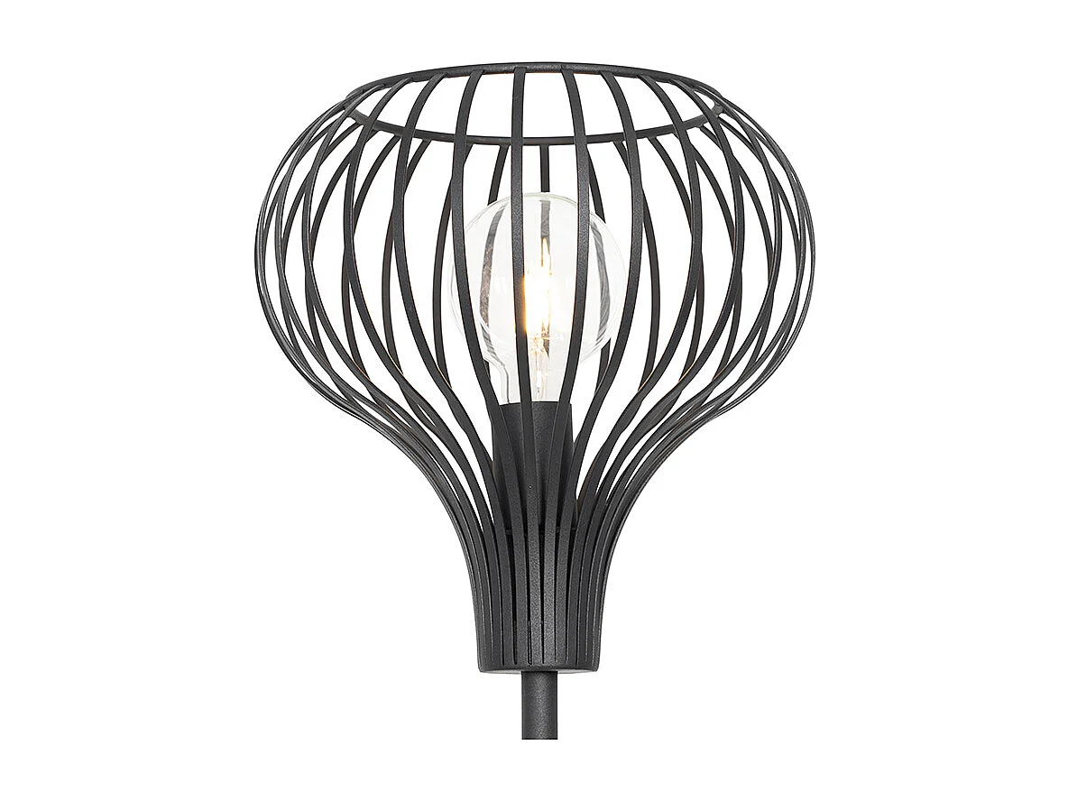 Lampadaire moderne noir - Saphira