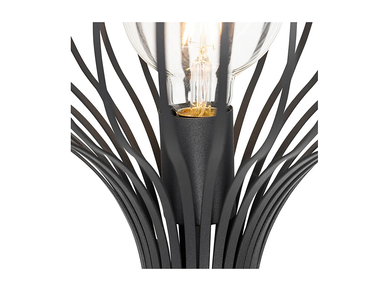 Lampadaire moderne noir - Saphira