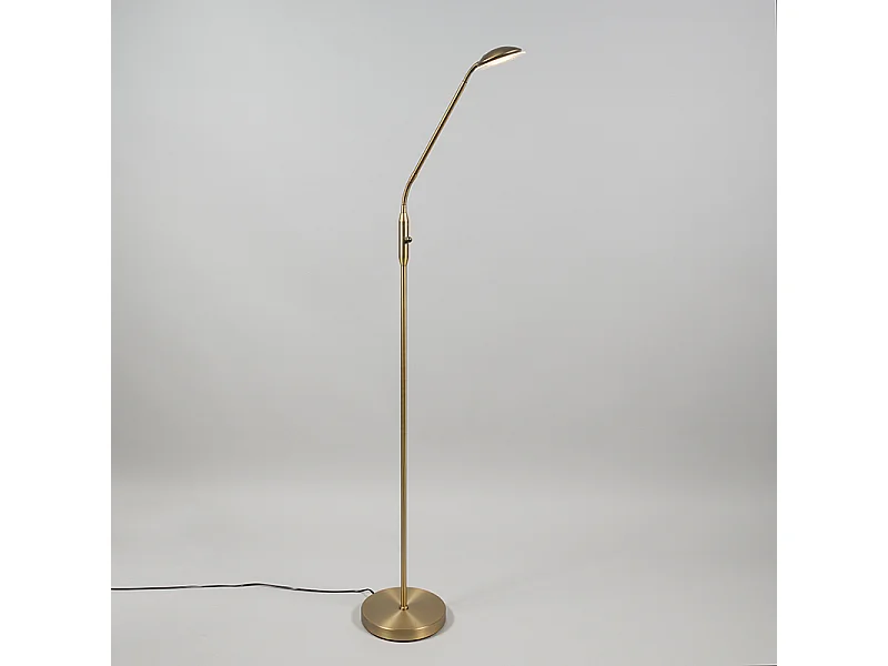 Lampadaire moderne bronze avec LED - Eva