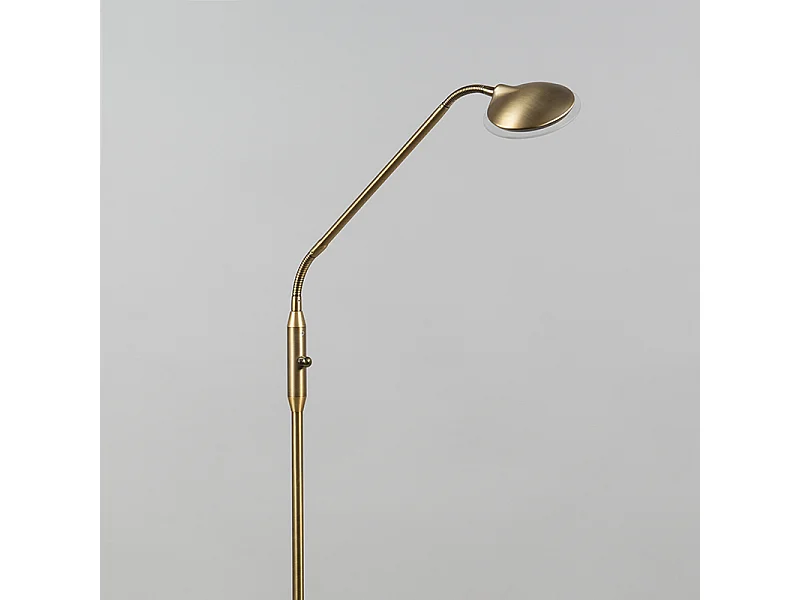 Lampadaire moderne bronze avec LED - Eva