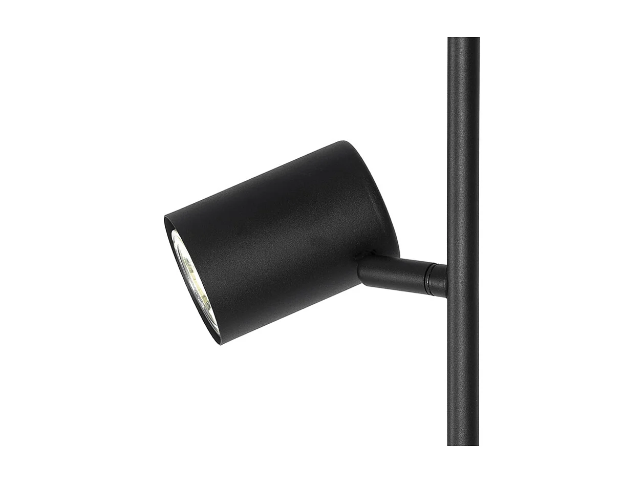 Lampadaire moderne noir 3 lumières - Jeana