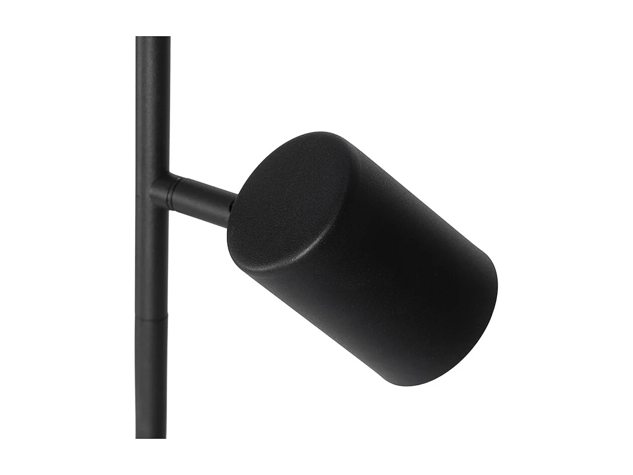 Lampadaire moderne noir 3 lumières - Jeana