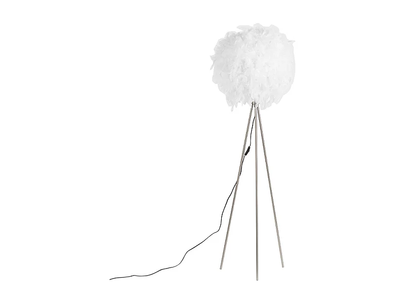 Lampadaire romantique blanc - Feather
