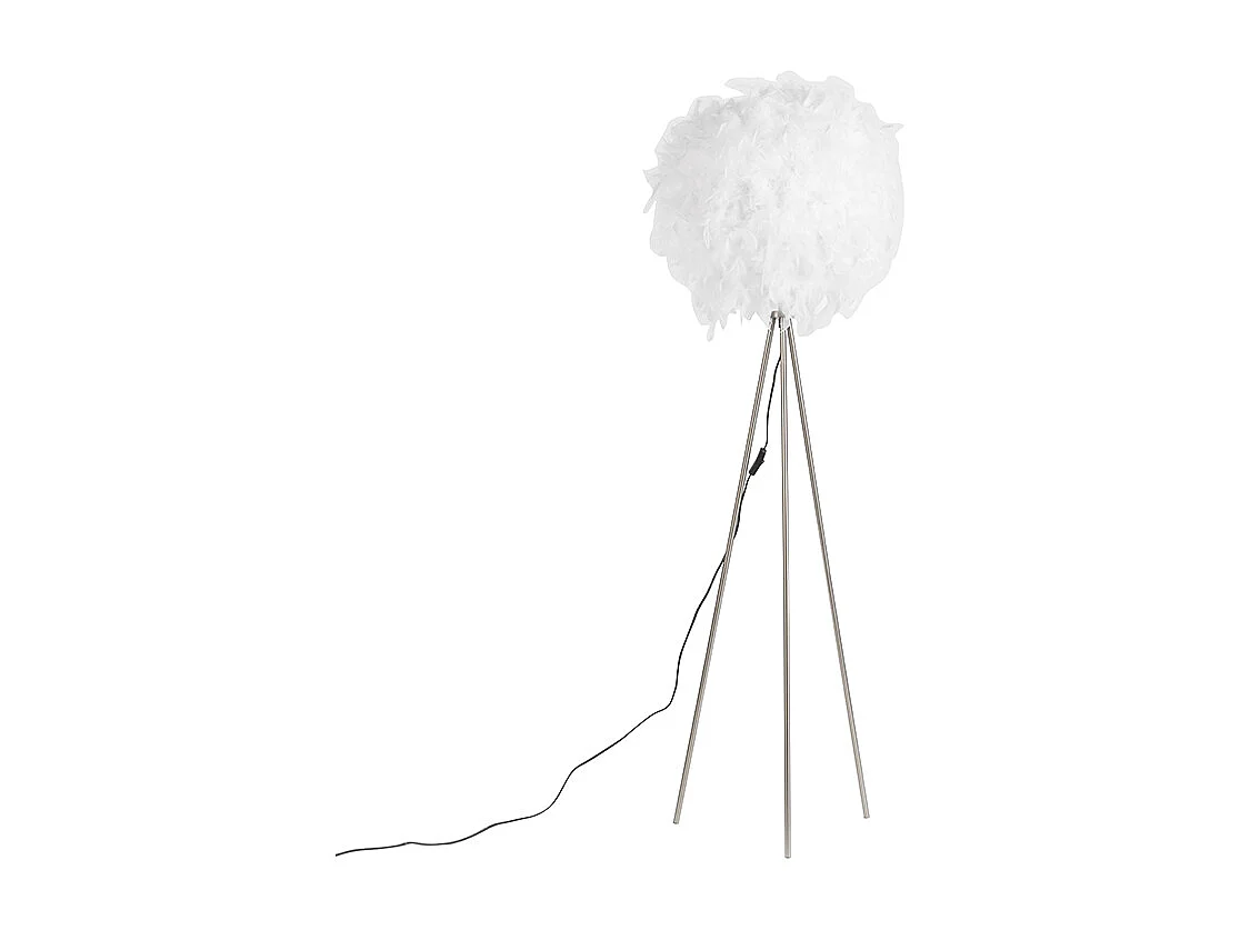 Lampadaire romantique blanc - Feather
