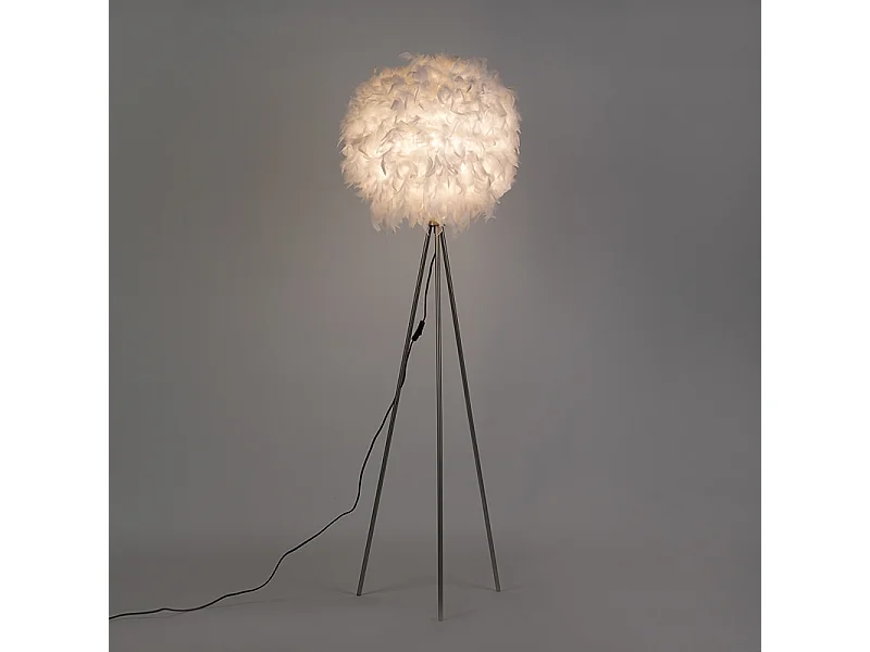 Lampadaire romantique blanc - Feather