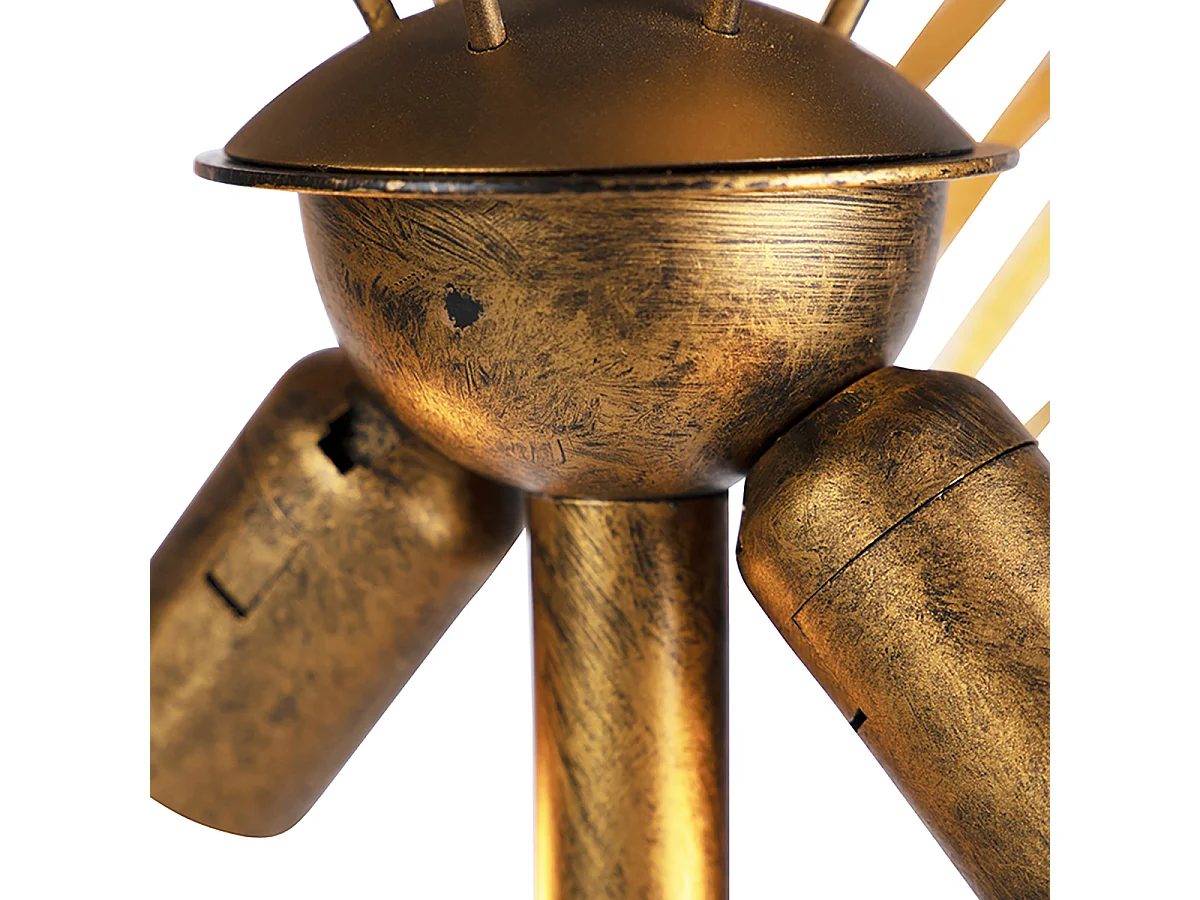 Lampadaire intelligent doré 156cm avec 2 Wifi G95 - Botanica