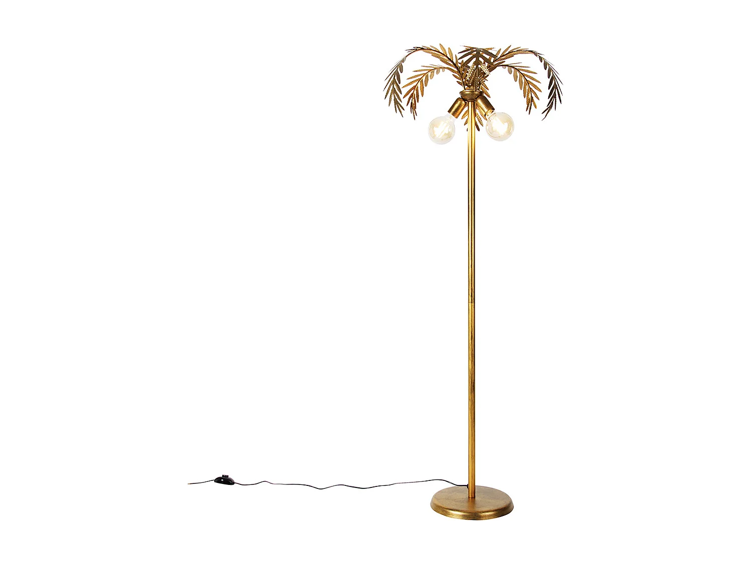 Lampadaire intelligent doré 156cm avec 2 Wifi G95 - Botanica