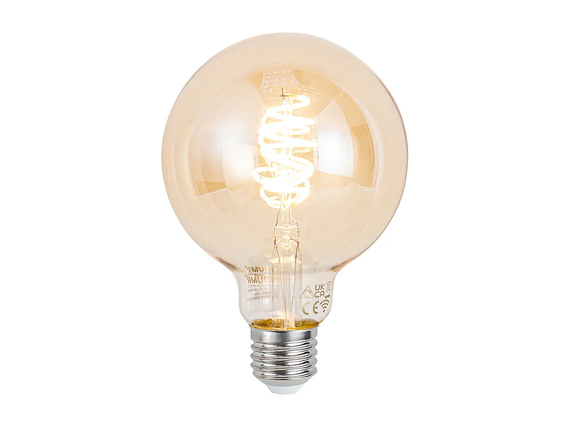 Lampadaire intelligent doré 156cm avec 2 Wifi G95 - Botanica