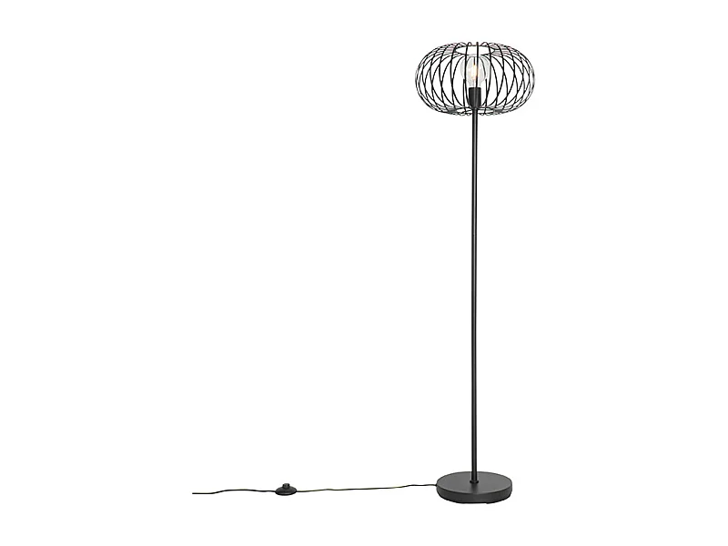 Lampadaire design noir - Johanna