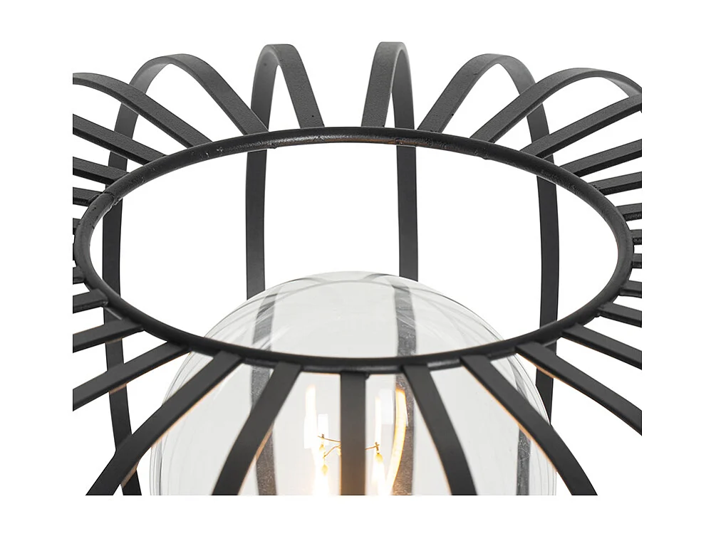 Lampadaire design filaire noir - Johanna