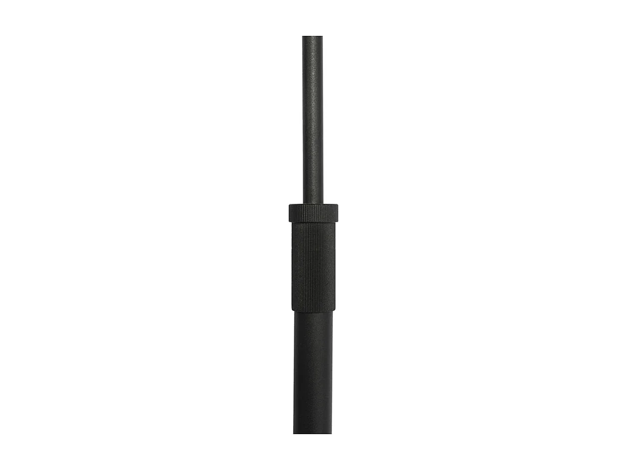 Lampadaire noir avec abat-jour noir et bras réglable - Ladas Deluxe