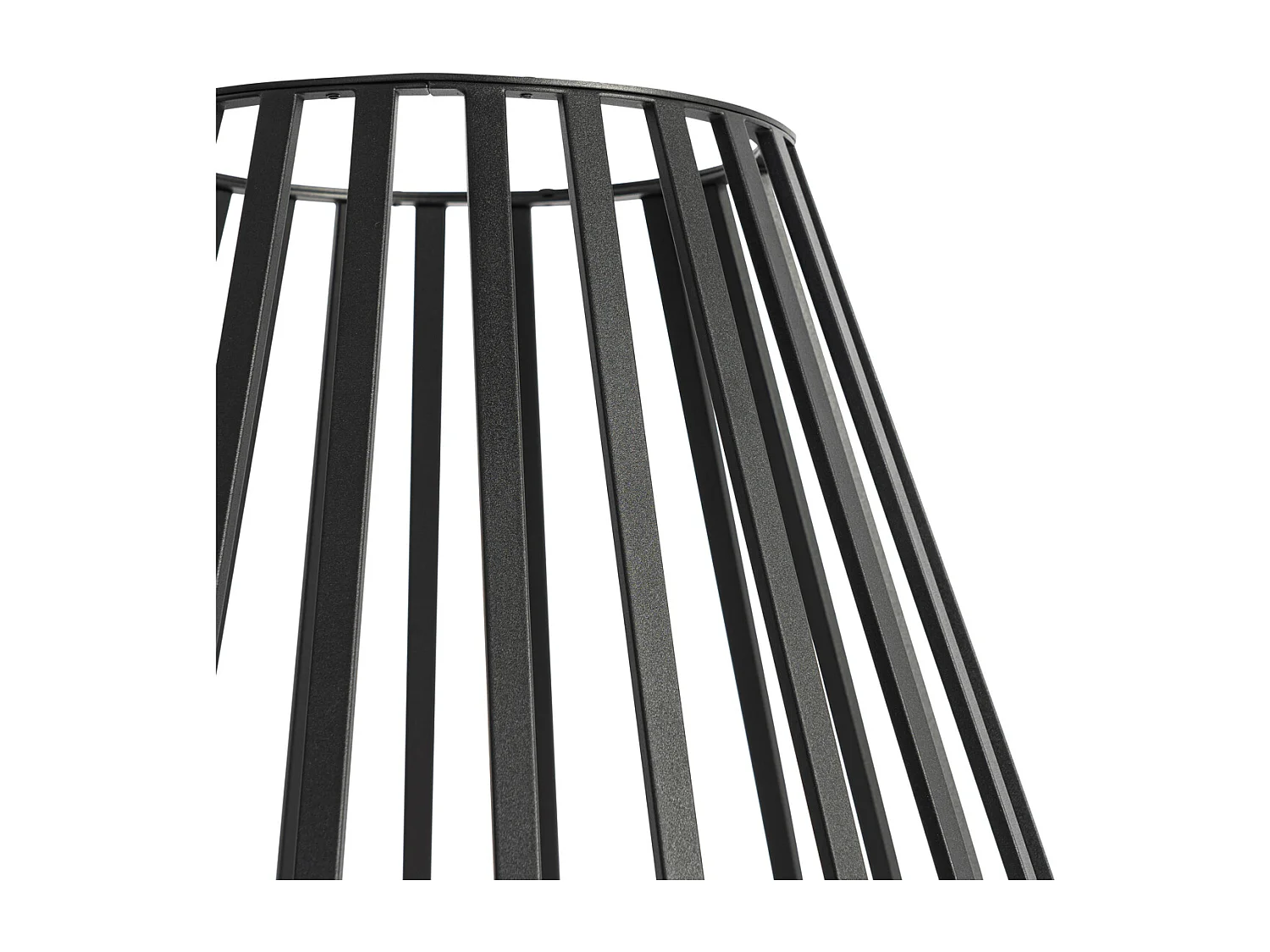 Lampadaire design noir avec opale 70 cm - Angela