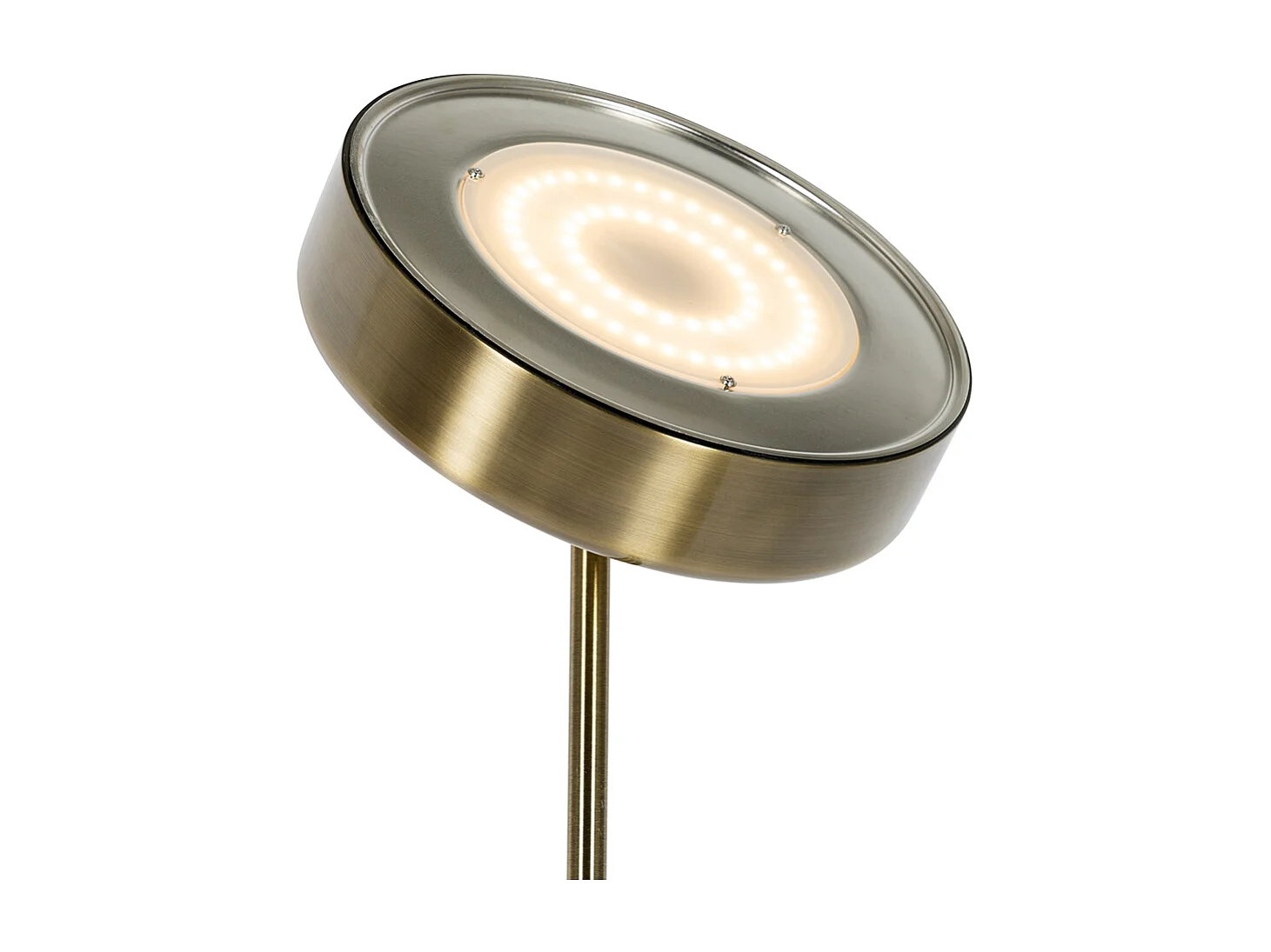 Lampadaire bronze avec LED et variateur avec lampe de lecture - Kelso