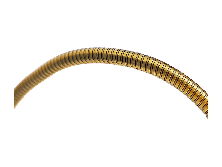 Lampadaire classique bronze abat-jour en tissu blanc avec lampe de lecture - Retro