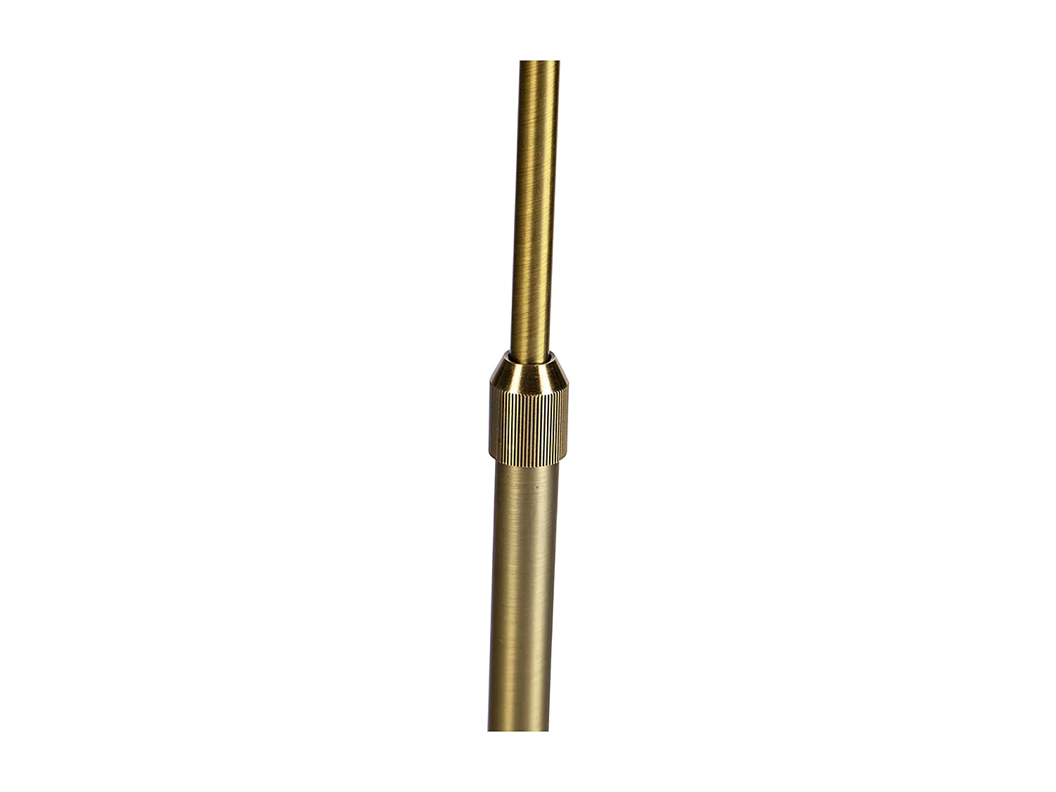 Lampadaire réglable bronze avec abat-jour gris clair 50 cm - Parte