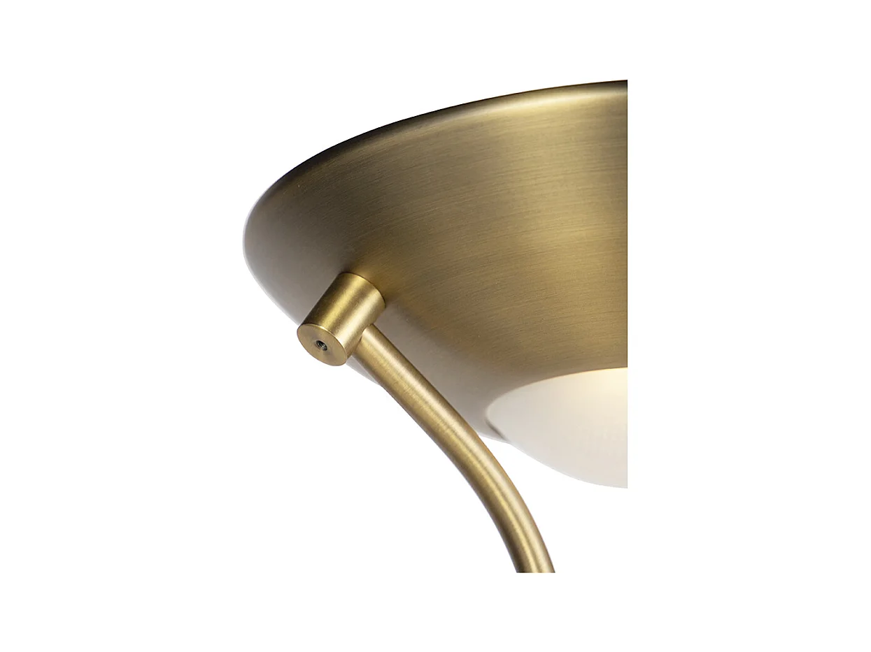 Lampadaire en bronze avec lampe de lecture avec LED et variateur - Diva 2