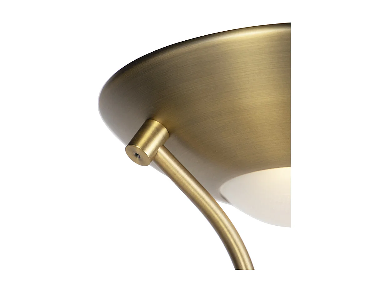 Lampadaire en bronze avec lampe de lecture avec LED et variateur - Diva 2