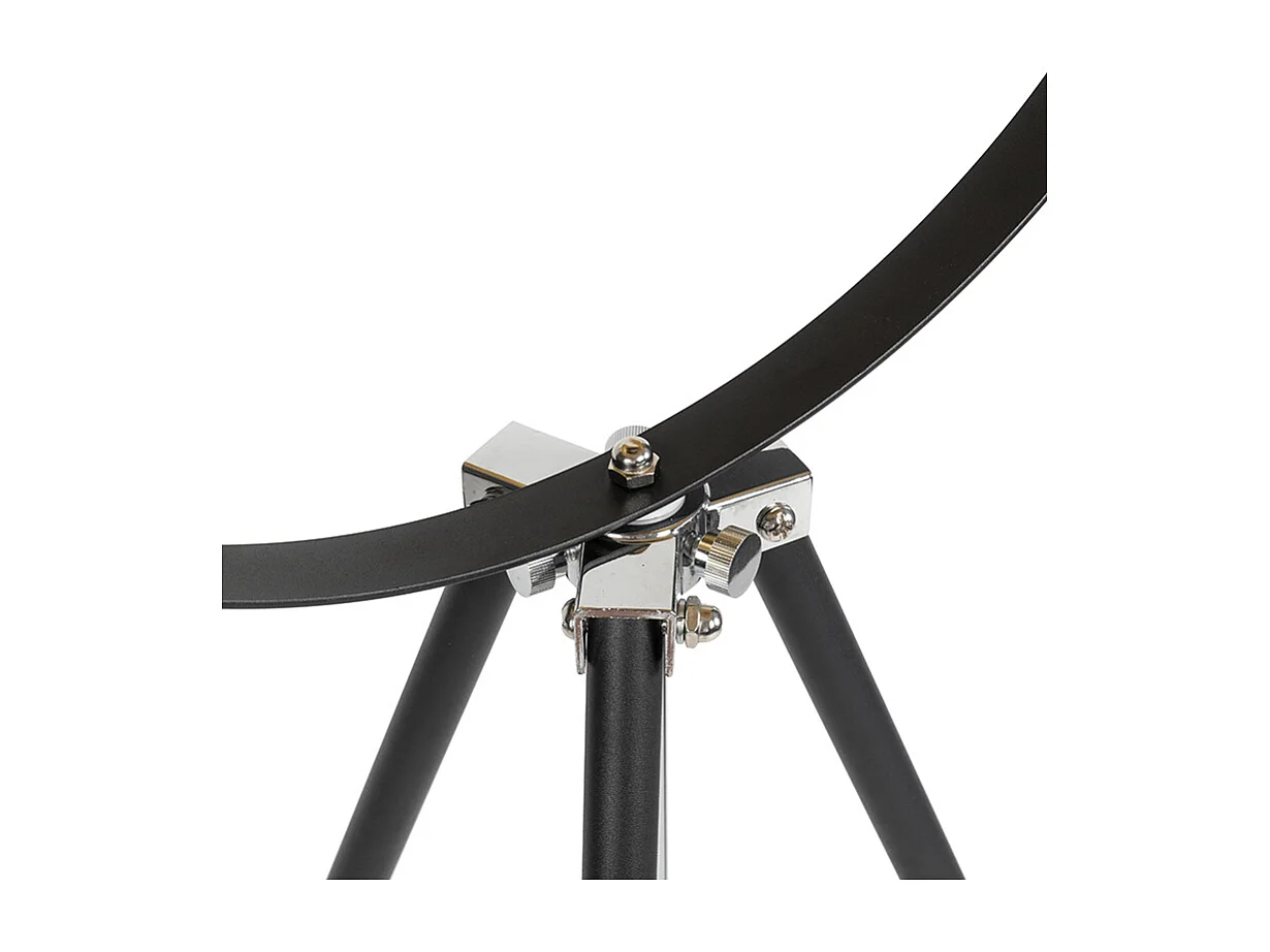 Lampadaire noir avec trépied orientable or 51 cm - Magnax