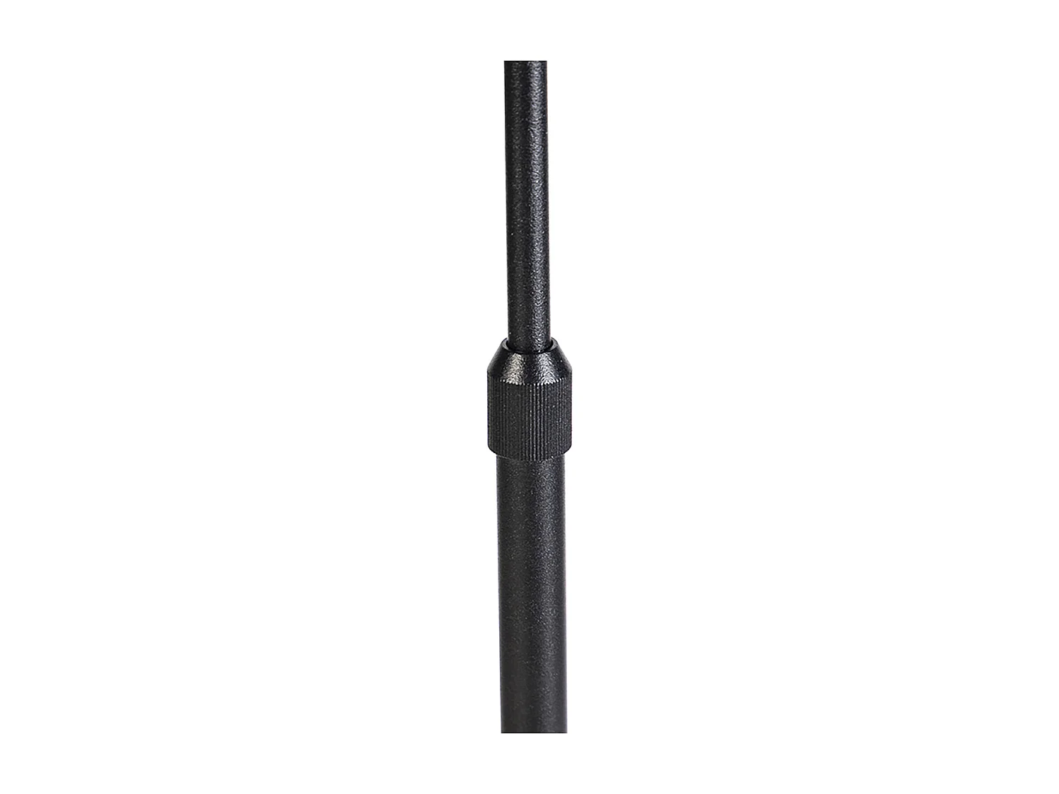 Lampadaire noir réglable avec abat-jour gris clair 50 cm - Parte