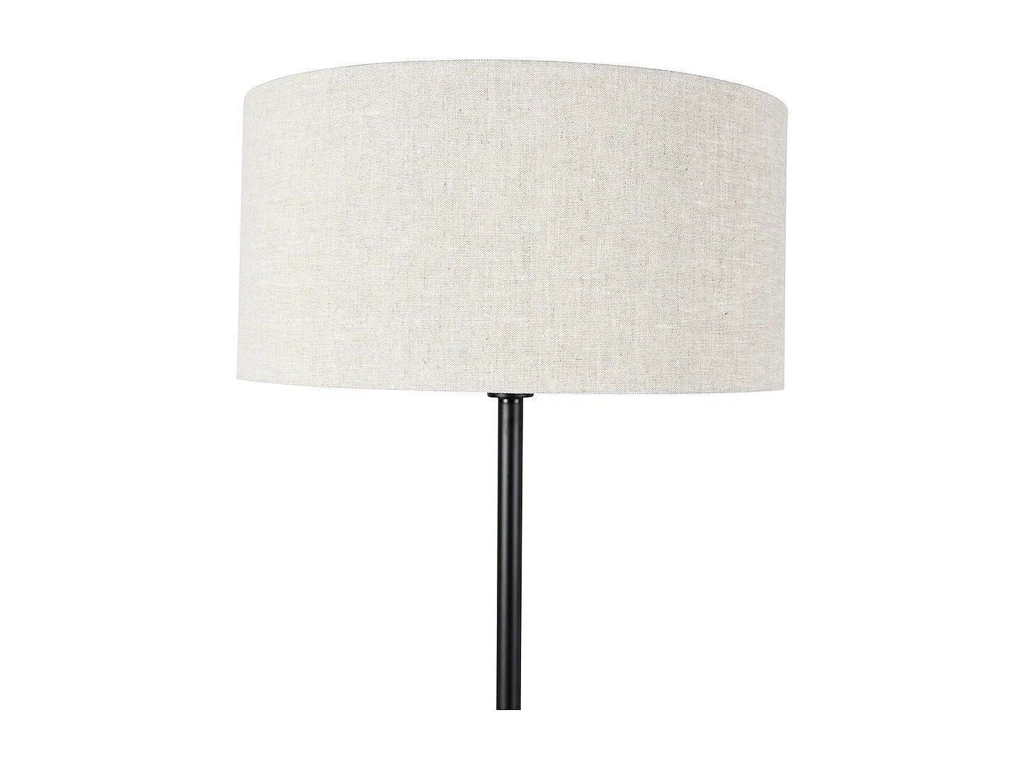 Lampadaire noir avec abat-jour gris clair 50 cm - Simplo