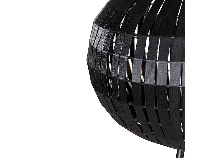 Lampadaire moderne trépied noir - Zoë