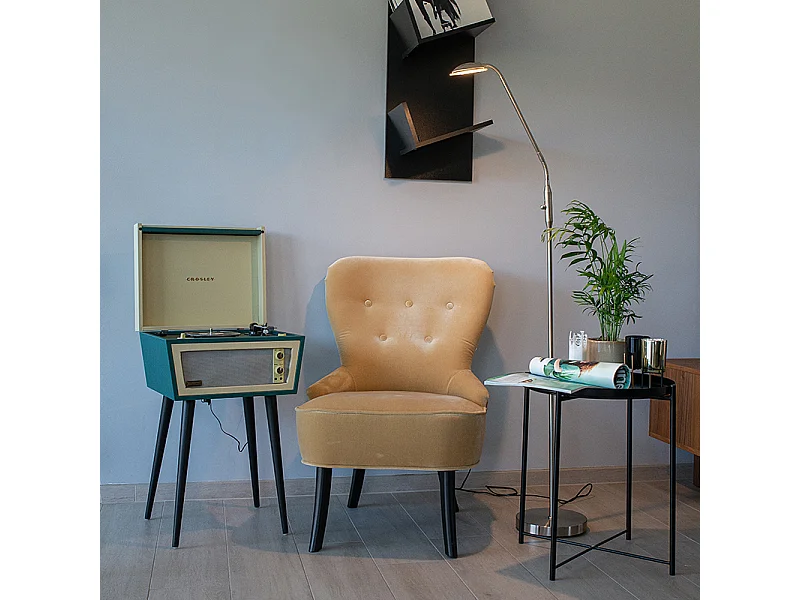 Lampadaire moderne en acier avec LED intégrée - Eva