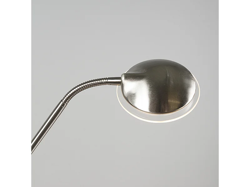 Lampadaire moderne en acier avec LED intégrée - Eva