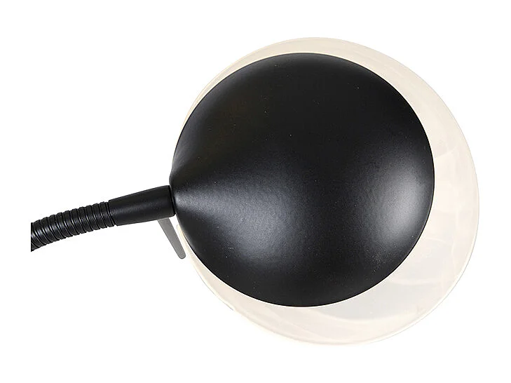 Lampadaire noir avec LED et gradateur avec lampe de lecture dim to warm - Empoli