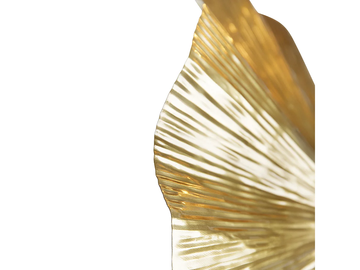 Lampadaire oriental en laiton avec 2 lumières noires - Louka