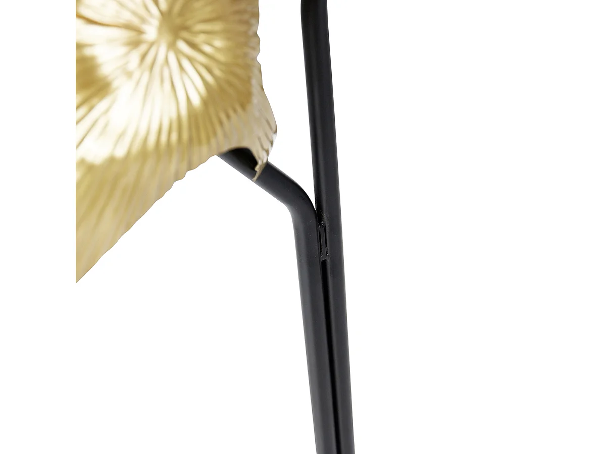 Lampadaire oriental en laiton avec noir 2 lumières - Louka