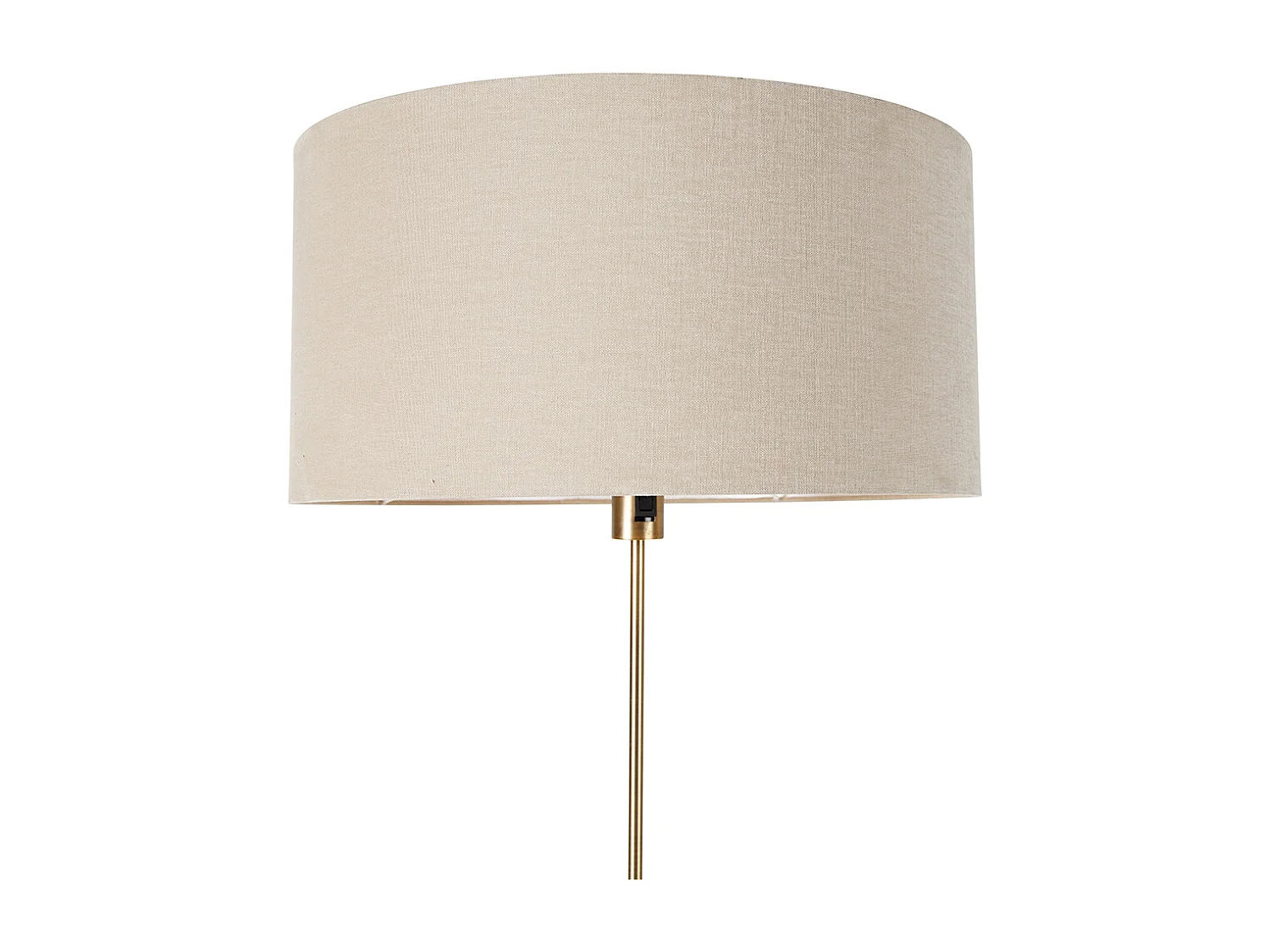 Lampadaire orientable bronze avec abat-jour marron clair 50 cm - Parte