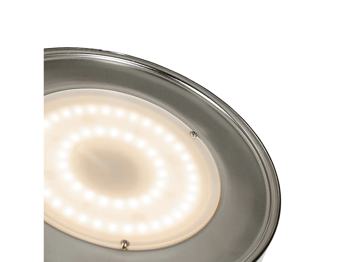 Lampadaire noir avec LED et variateur avec liseuse - Kelso