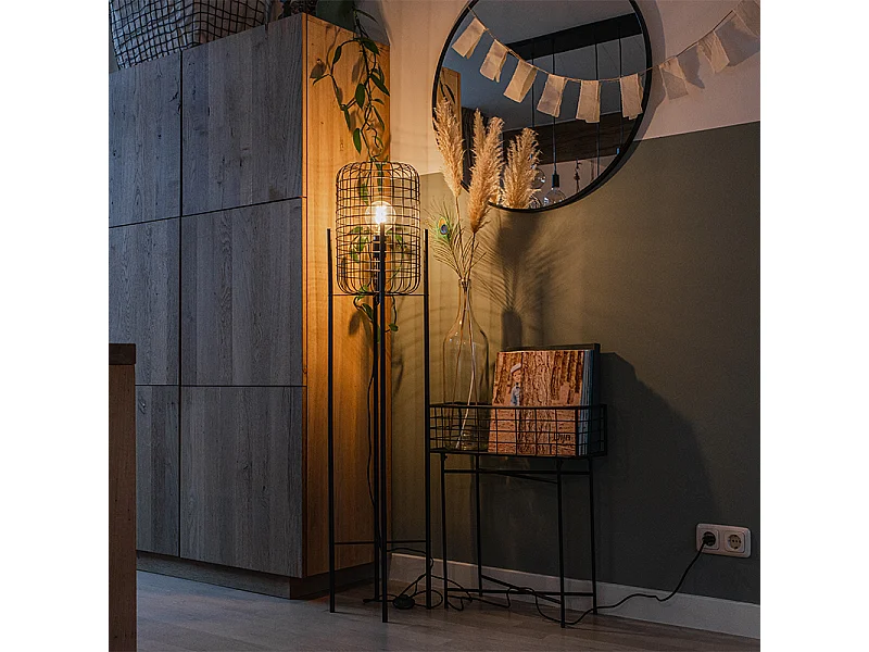 Lampadaire industriel noir - Bliss Vefa