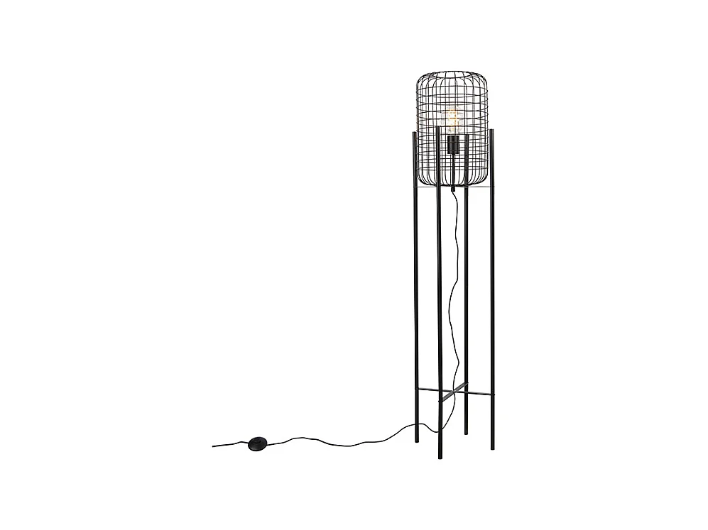 Lampadaire industriel noir - Bliss Vefa