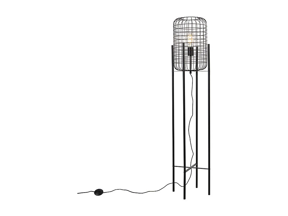 Lampadaire industriel noir - Bliss Vefa