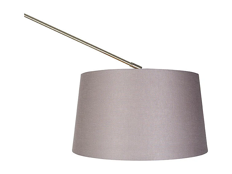 Lampadaire moderne en acier avec abat-jour gris foncé 45 cm - Editor