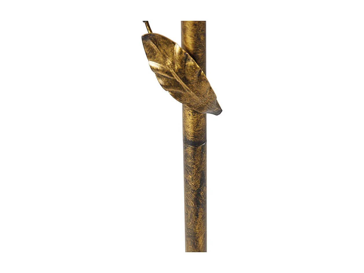 Lampadaire vintage or antique 29 cm sans abat-jour - Linden