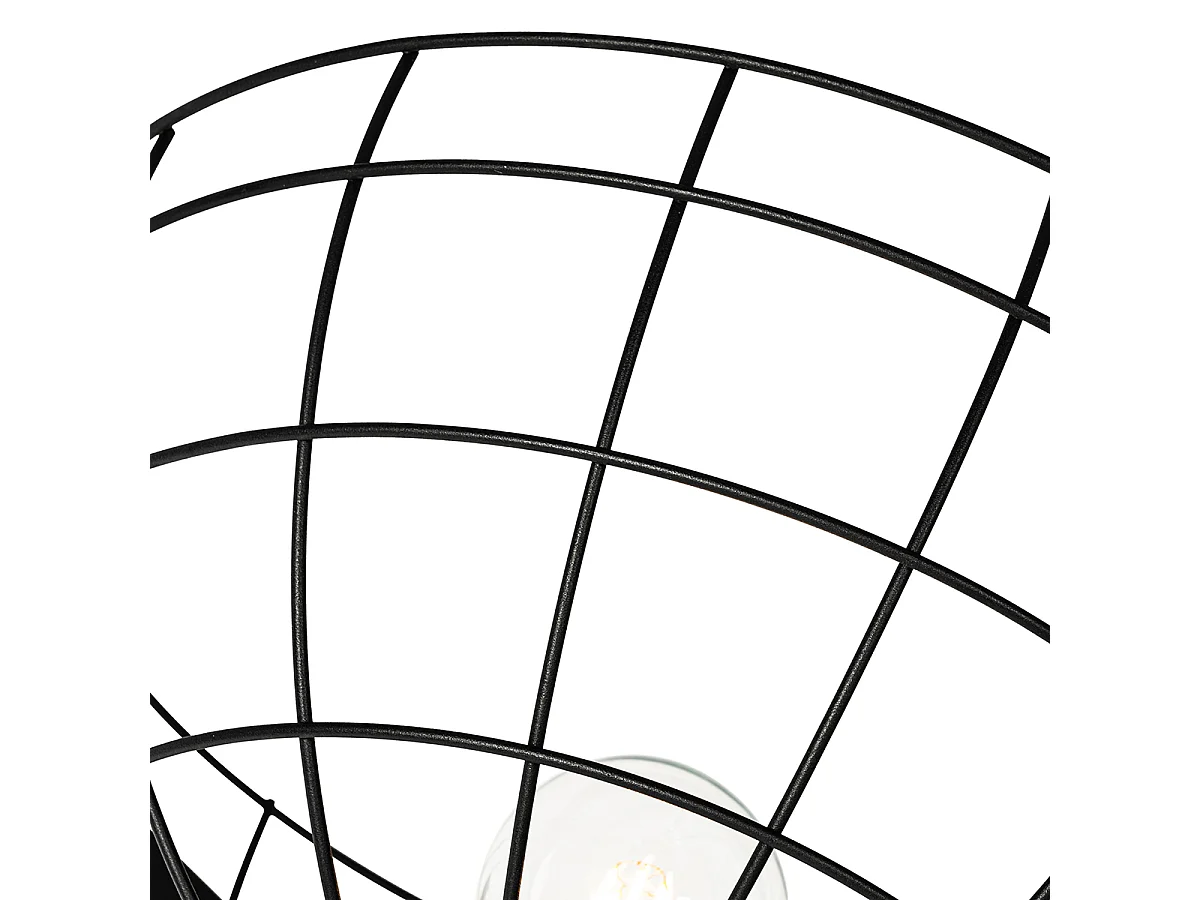Lampadaire industriel noir 50 cm réglable - Hanze